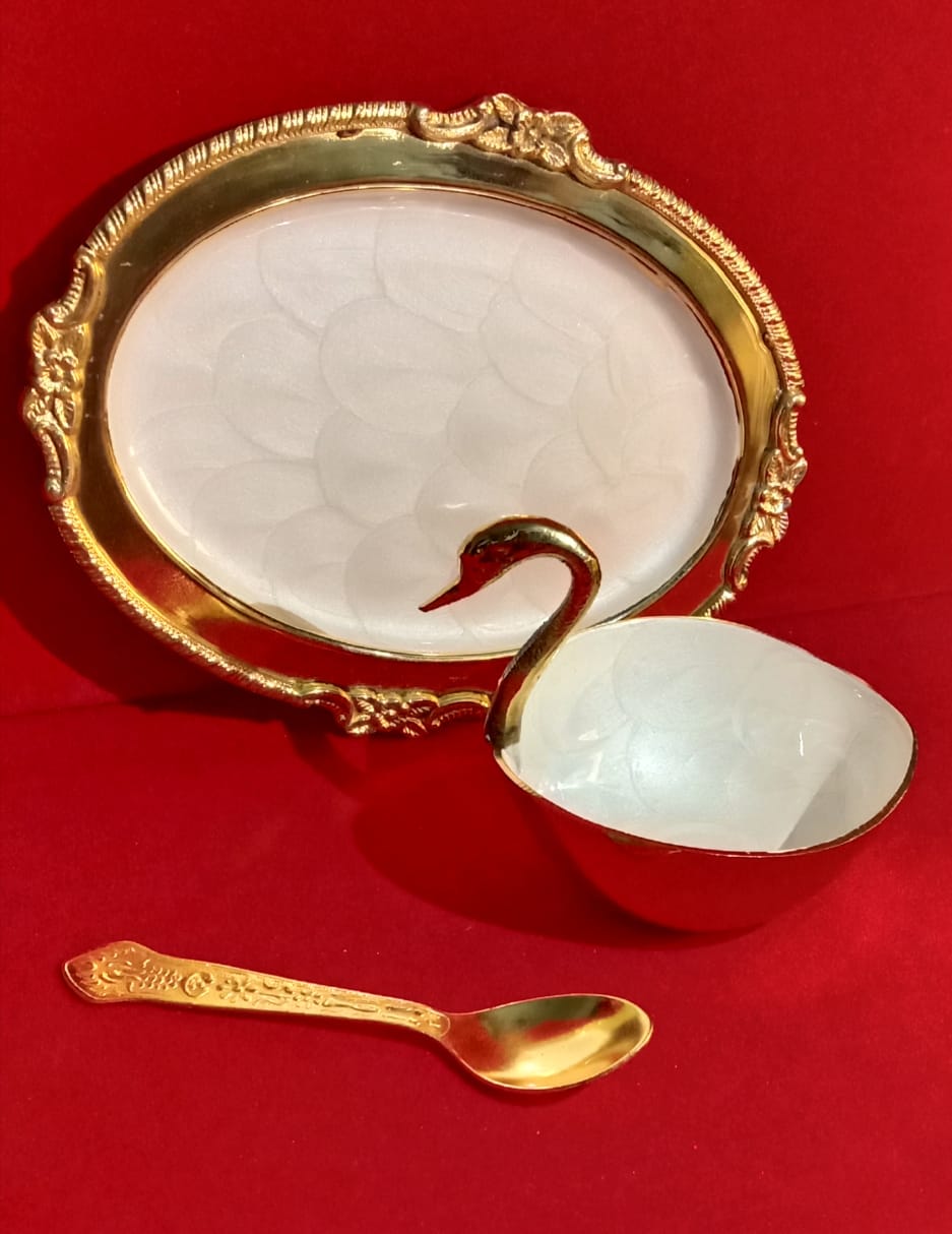 Duck Bowl with Tray & Spoon